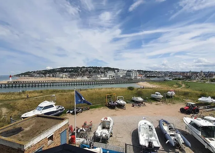 Le Cocooning-Studio Deauville Marina Avec Terrasse Vue Mer Et Plage